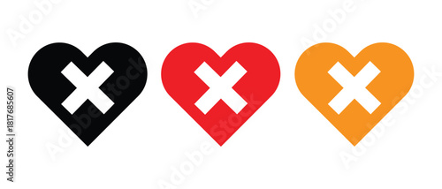 Heart plus icon. Commonly used for first aid and hospitals. medical healthcare sign. hospital symbol