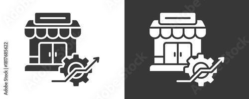 Market Entry Strategy Icon Set Vector Collection Isolated In Black And White