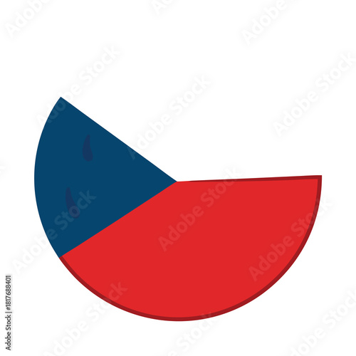 Round Czech Republic flag icon
