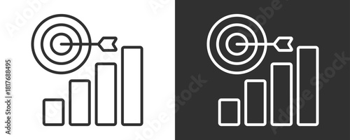 Focus Icon Set Vector Collection Isolated In Black And White