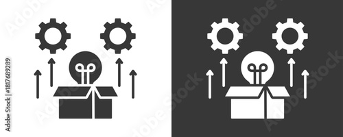Product Development Icon Set Vector Collection Isolated In Black And White