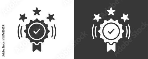 Brand Awareness Icon Set Vector Collection Isolated In Black And White