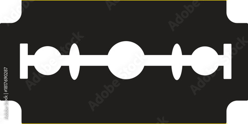 Sharp classic single edge razor blade for cutting and shaving