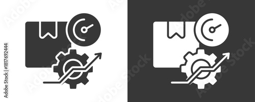 Productivity Icon Set Vector Collection Isolated In Black And White
