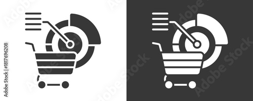Market Penetration Icon Set Vector Collection Isolated In Black And White