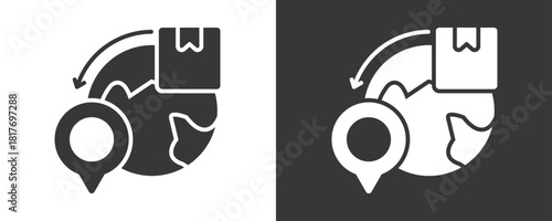 Export Icon Set Vector Collection Isolated In Black And White
