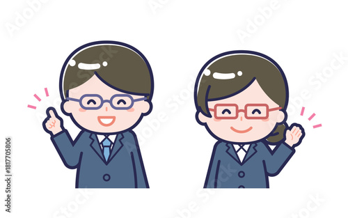 教師／2人組／男女 01