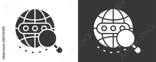 Seo Icon Set Vector Collection Isolated In Black And White