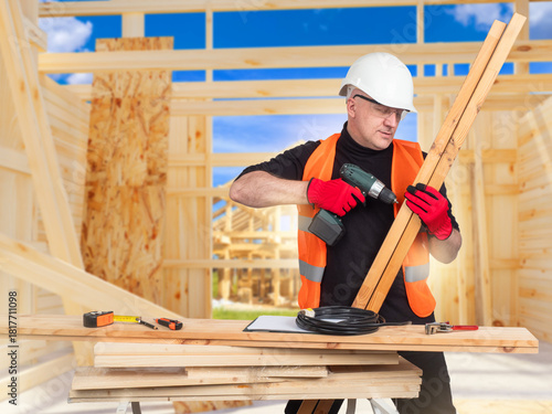 Carpentry construction work...