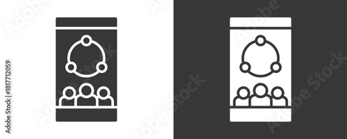Share Icon Set Vector Collection Isolated In Black And White