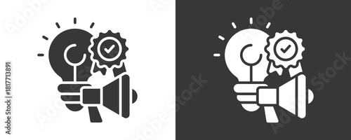 Campaign Icon Set Vector Collection Isolated In Black And White