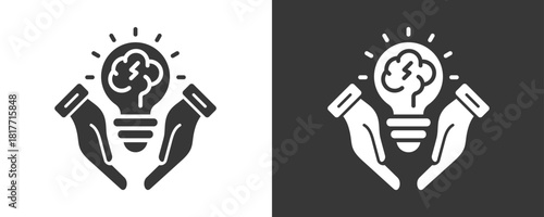 Creative Team Icon Set Vector Collection Isolated In Black And White