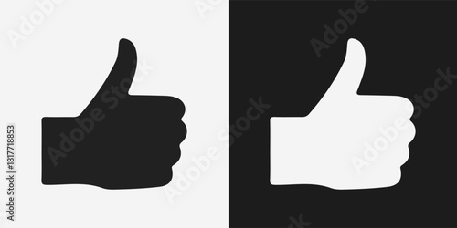 Thumbs Up Finger Hand Sign Sillouette