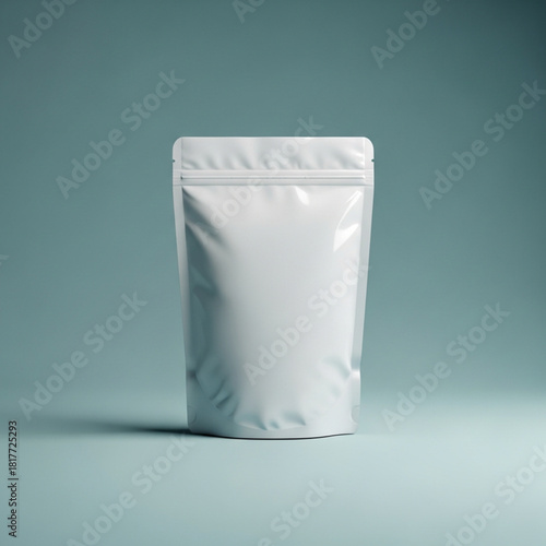 Blank Pouch Package . White Blank Food Pouch Mockup. Stand-up Pouch / Doypack mokeup. Product Packaging / Mock up for product packaging. Blank white Pouch mokeup for product packaging vector.
