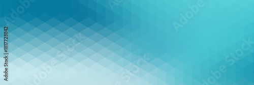 elegant blue banner background with triangles shape