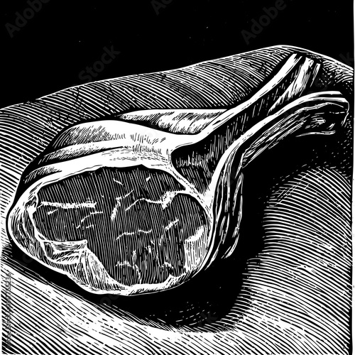 black and white loin
