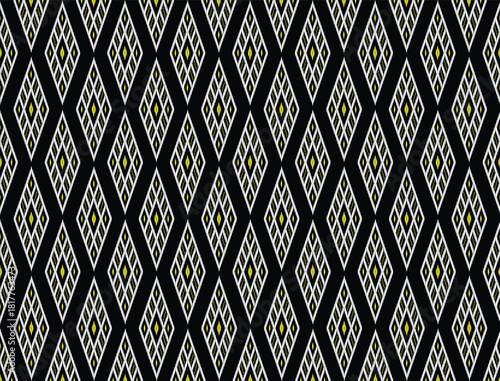 Ethnic Ikat Asian pattern. Naga or big snake chevron details art color seamless pattern background. Ues for fabric, textile, home interior decoration elements, wrapping, upholstery, animal, monster.