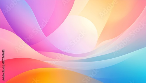 Stunning pastel gradient background with flowing curves for modern designs, creative projects, and vibrant marketing materials, perfect for attracting attention