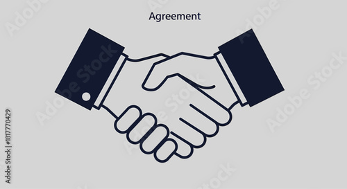 Handshake symbolizes agreement between two parties in a business meeting, representing partnership, trust, and successful collaboration in a professional setting.