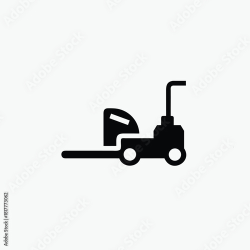 pallet jack icon silhoutte vector style template