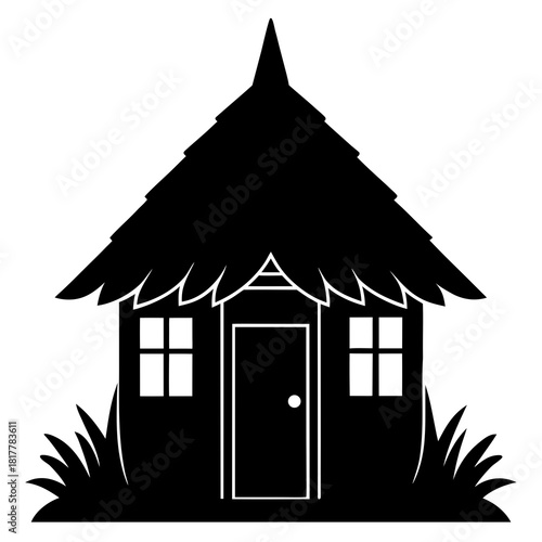 House with a roof and a house