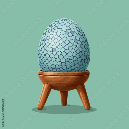 What Will Hatch From This Strange Blue Geometric Egg