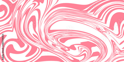Candy color sunburst background. Abstract pink cream sunbeams design wallpaper. Colorful spinning lines for template, banner, poster, flyer. Sweet rotating cartoon swirl or whirlpool.