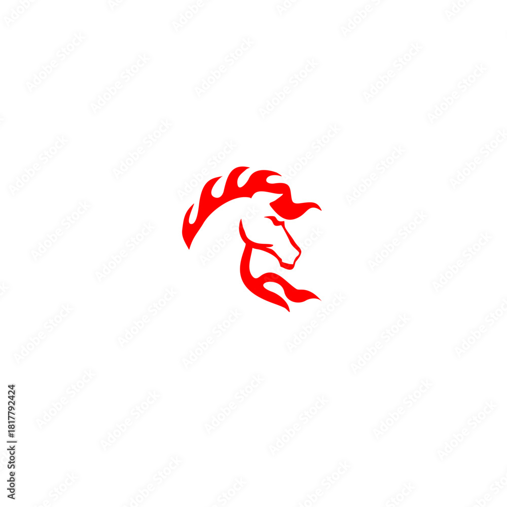 Obraz premium Elegant of the Horse Head Log...