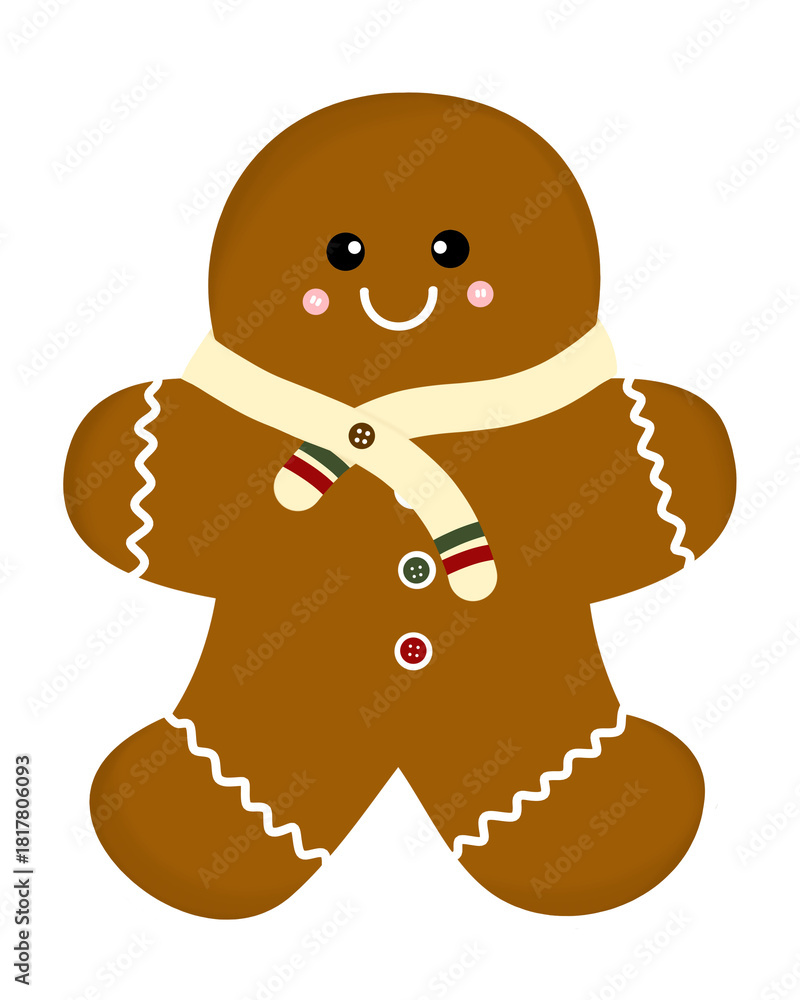 Obraz premium gingerbread man biscuit cookie