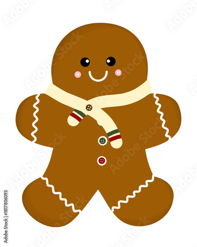gingerbread man biscuit cookie