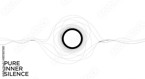 Abstract vortex formation representing concentration and focus for meditation or introspection