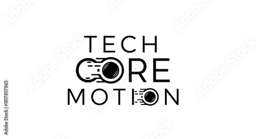 Dynamic technology logo showcasing motion and speed in a modern design approach