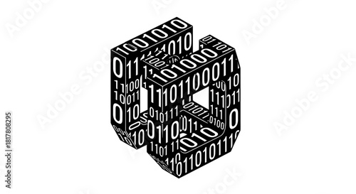 Binary Code Cube: An Abstract Representation of Data Processing and Computation