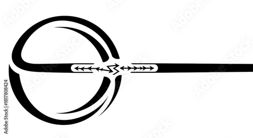 Minimalistic conceptual representation of a balance of forces and directions