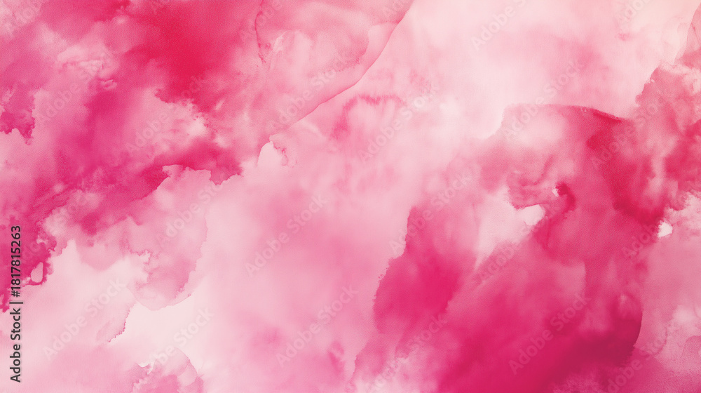 Fototapeta premium Pink watercolor abstract background. Watercolor pink background. Abstract pink texture.
