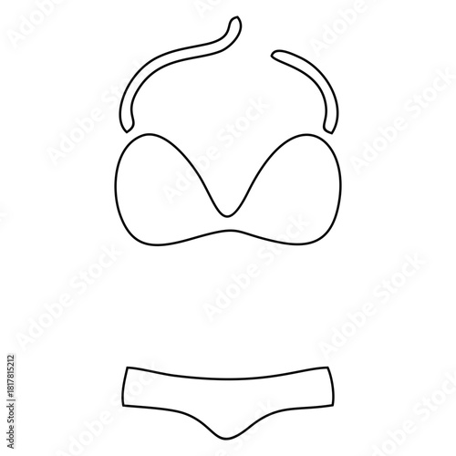 Bikini Swimwear Outline