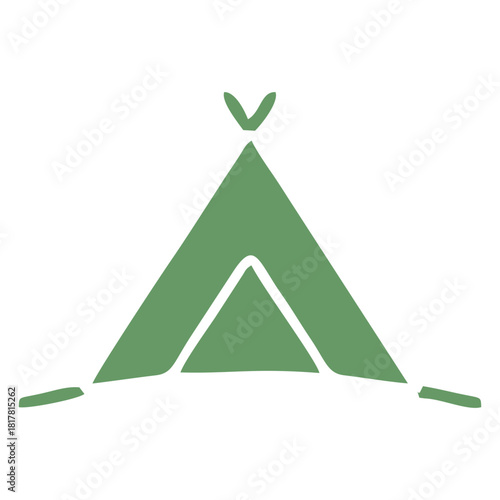 Camping tent icon