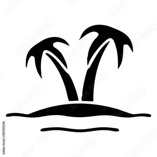Palm Trees Island Icon