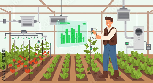 Advanced greenhouse management system with smart farming technologies and agronomy