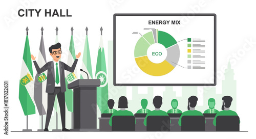 City Hall Presentation: Announcing Green Initiatives and Energy Diversification Strategies