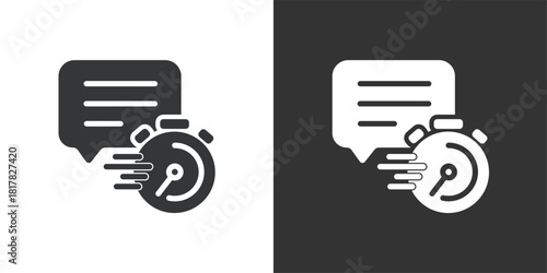 Quick Response icon. Solid glyph series icon