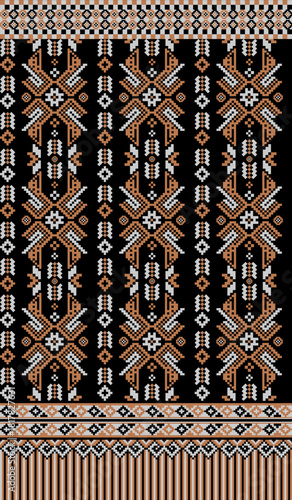 beautiful pixel tribal pattern inspired by each native pixel fabric like wayuu African native American southeast Asian traditional textile Thai silk pattern Aborigine Australian and Columbian fabric