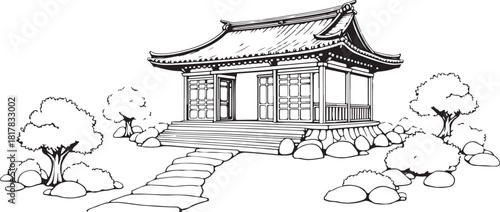 japanese garden in the garden