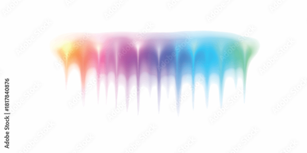 Naklejka premium Print Colorful Gradient Dripping Paint Abstract Background