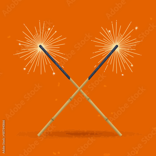 Explosive Crossed Wands The Ultimate Sparkler Showdown