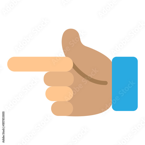 PointLeft Vector Flat Icon Design