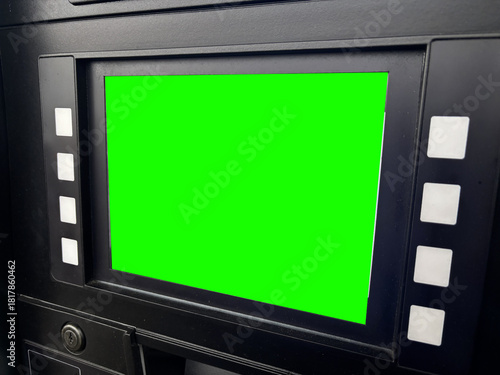 Green Screen Interface at a Gas Pump