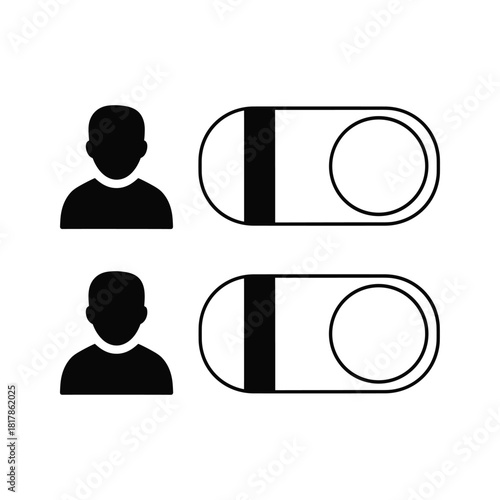 Webcam privacy cover slide isolated on for laptop and computer