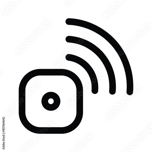 Smart home sensor isolated on, monitoring and automation device