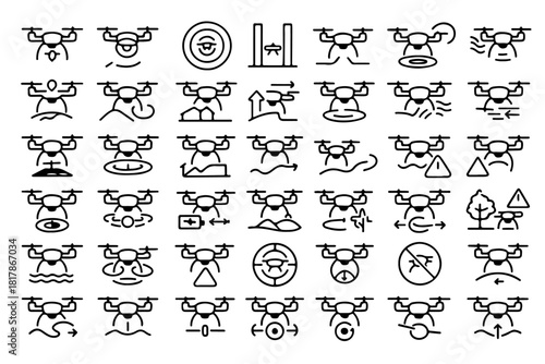 Set of Drones icons
